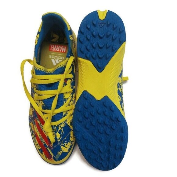 Adidas Mens Size 5.5 X Ghosted .3 TF J Cyclops Marvel X-Men Soccer Cleats GZ8705 - Picture 8 of 9